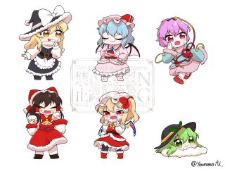 クリスマスミニキャラ立ち絵