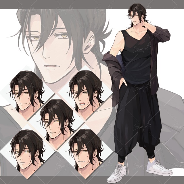 【オリジナル】男性キャラ立ち絵