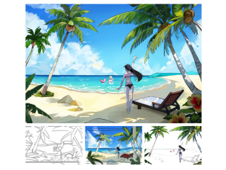 海のイラスト