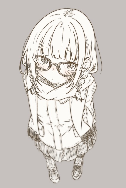 三つ編みめがねちゃん