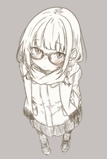 三つ編みめがねちゃん