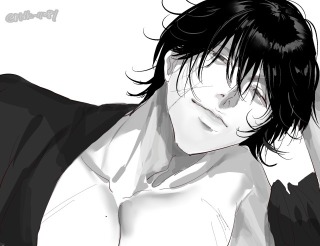 着物男性描きました。