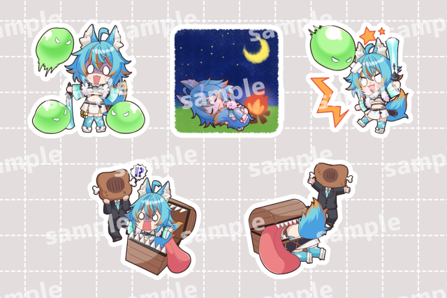 【ご依頼制作】水奏レステ様　周年記念用グッズイラスト