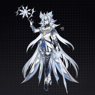 ファンタジー・魔法使い・前衛型立ち絵