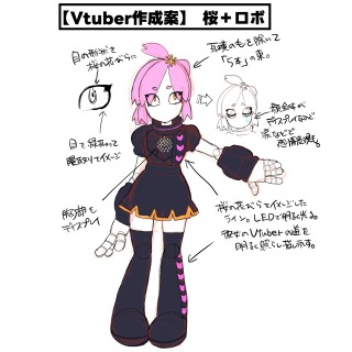 サンプル③　Vtuberデザイン作成例