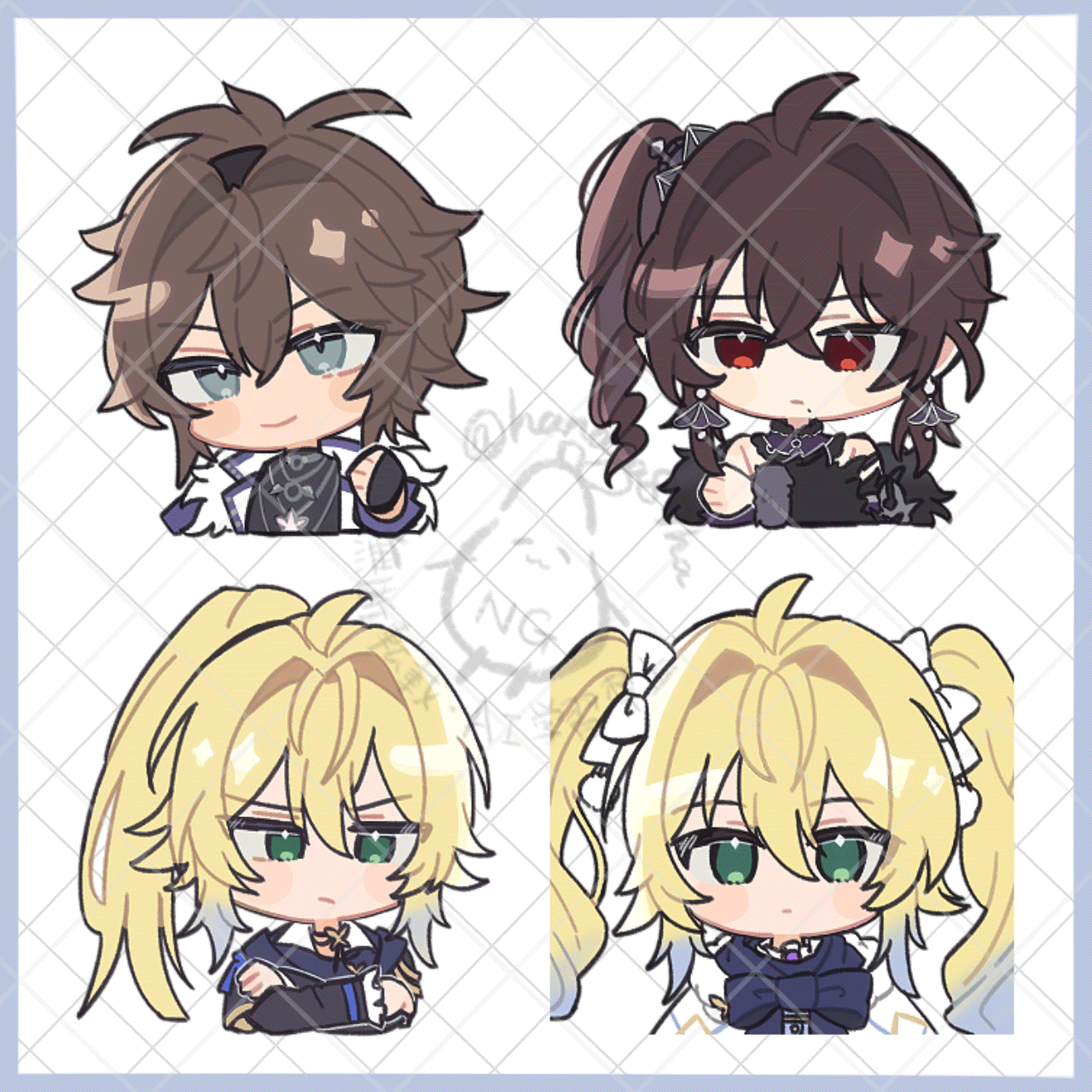 【実績】discord用ちびキャラgifスタンプ