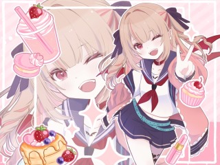 等身バストアップイラスト