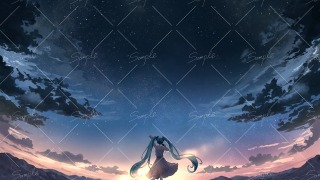 暗病み様「君がくれた音 / 初音ミク」MVイラスト