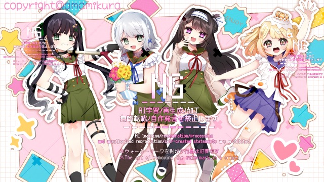 歌ってみたMV用イラスト