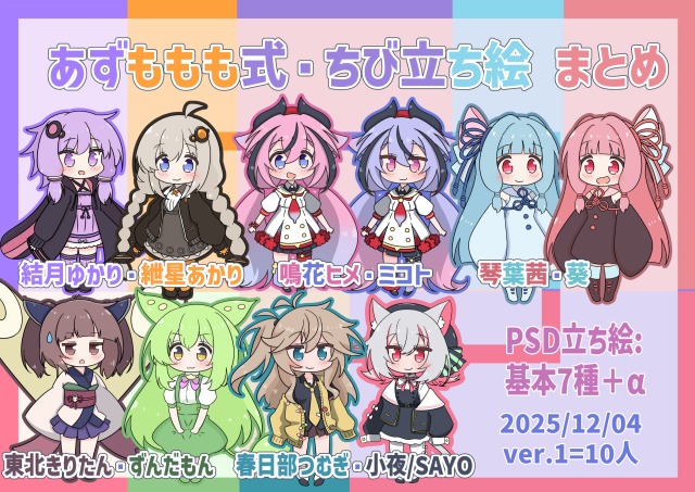 YMM4用ちびキャラ立ち絵（サンプル）