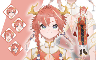 【VTuber】神多ヘーリウ・デュシス様　モデル依頼【Live2D】