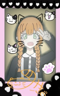 チェキ風イラスト