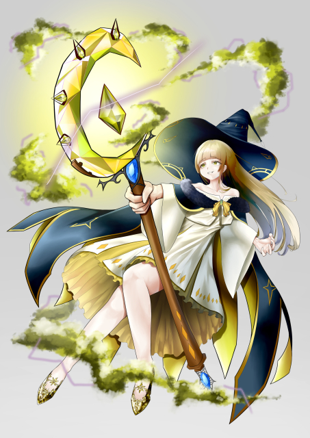 オリジナルキャラクターイラスト（魔法使い）