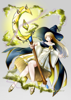 オリジナルキャラクターイラスト（魔法使い）