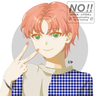 ピンク髪の男の子