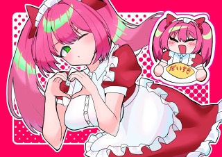 赤いメイドさん