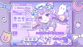ドット絵アニメーションの配信待機画面
