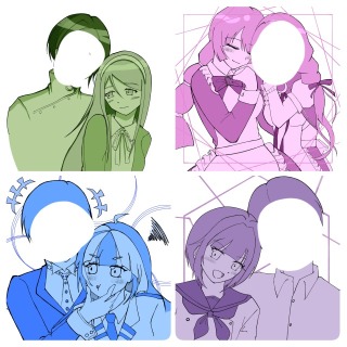 【簡易絵】単色塗り(夢絵)