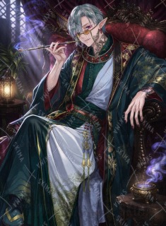 一次創作イラスト（エルフ貴族）