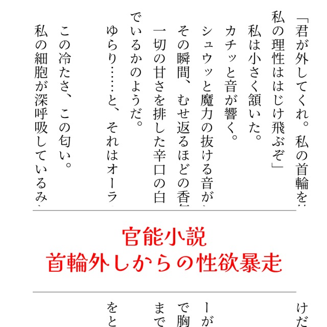 【TL官能小説】首輪外しからの性欲暴走
