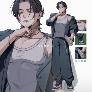 【立ち絵サンプル】男性