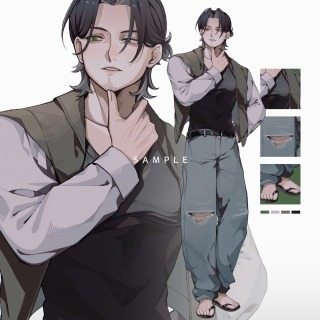 【立ち絵サンプル】男性
