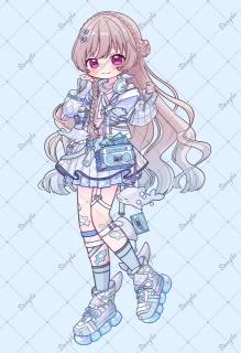 SDイラスト(5頭身)サンプル