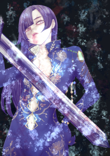青髪の剣士　1枚絵サンプル