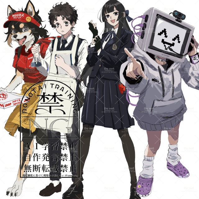 TRPG立ち絵カラーラフ