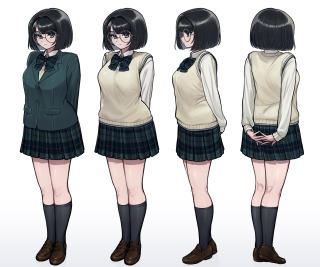 キャラクターデザイン・立ち絵・三面図