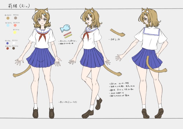 キャラクターシート・立ち絵、表情集