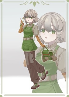 植物収集家の少女