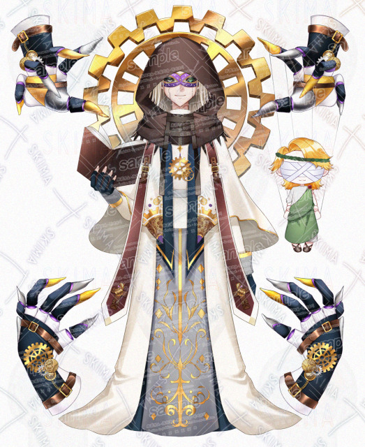パーツ分け立ち絵ご依頼イラスト