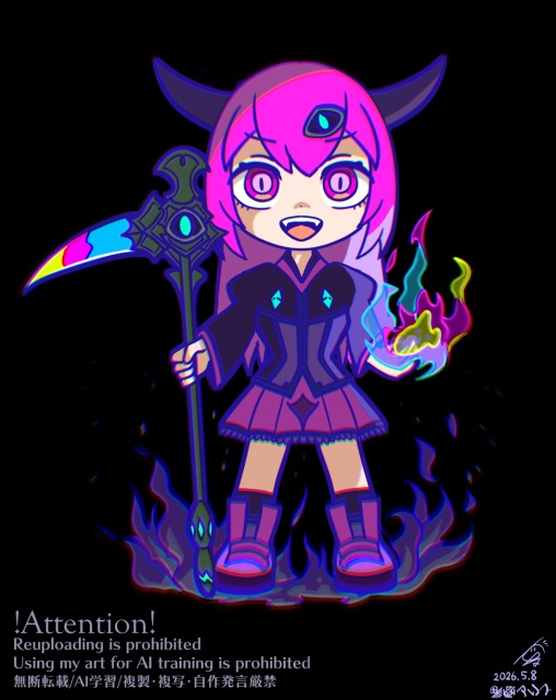 黒絵アリスのデフォルメイラストギャラリー🐰🍀