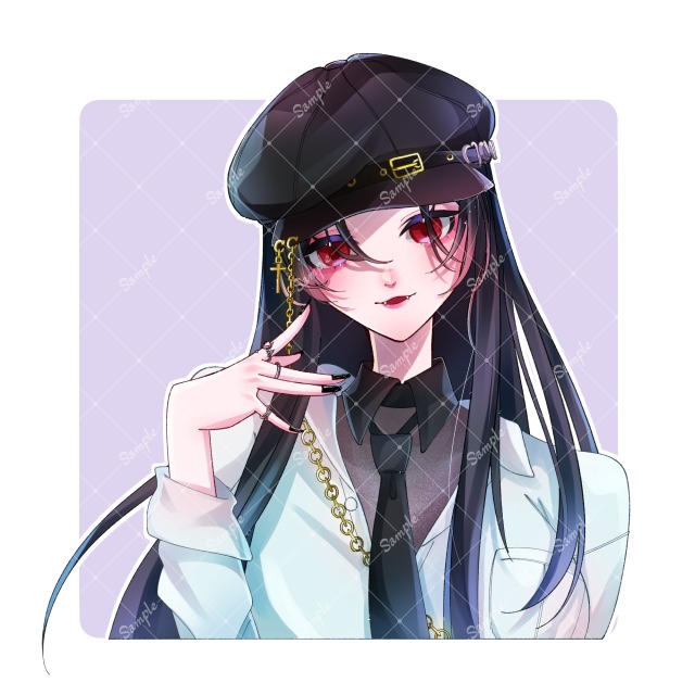 等身キャラのアイコン作成