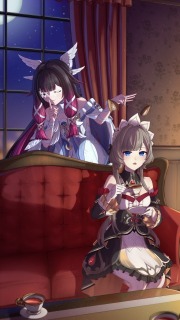 ファンアート　原神　コロンビーナとサンドローネ