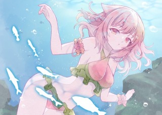 絵柄サンプル（等身イラスト）