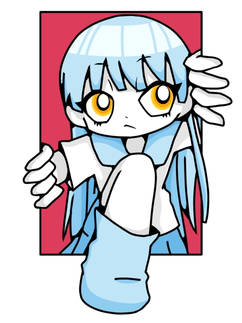 カートゥーンイラスト　セーラー服