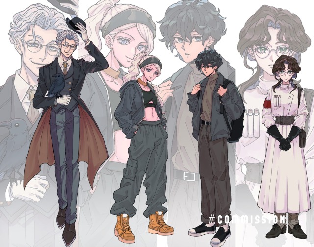 TRPG立ち絵キャラデザ