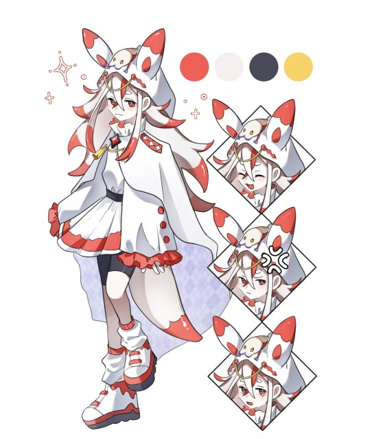 キャラクターデザイン　立ち絵　表情差分