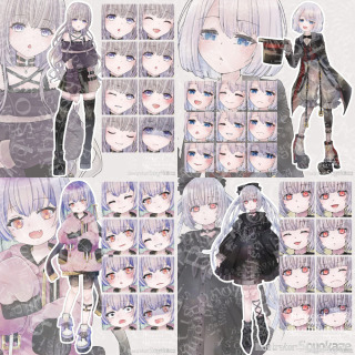 全身立ち絵・表情差分