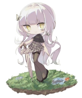 背景つきデフォルメ