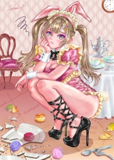 女の子の全身一枚絵