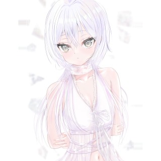 オリジナルキャラクターの1枚絵(上半身)