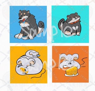 動物アイコン制作(ゆる〜いアイコンおまかせデザイン)