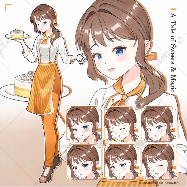 【立ち絵】パティシエ（女性）