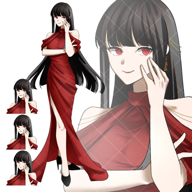 立ち絵＋表情差分（3種）