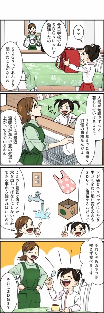 環境啓発4コマ漫画（クライアント案件）