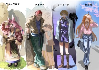ファッションがテーマのキャラクターデザイン