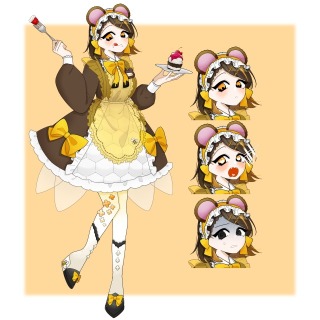 立ち絵と表情差分の一例②